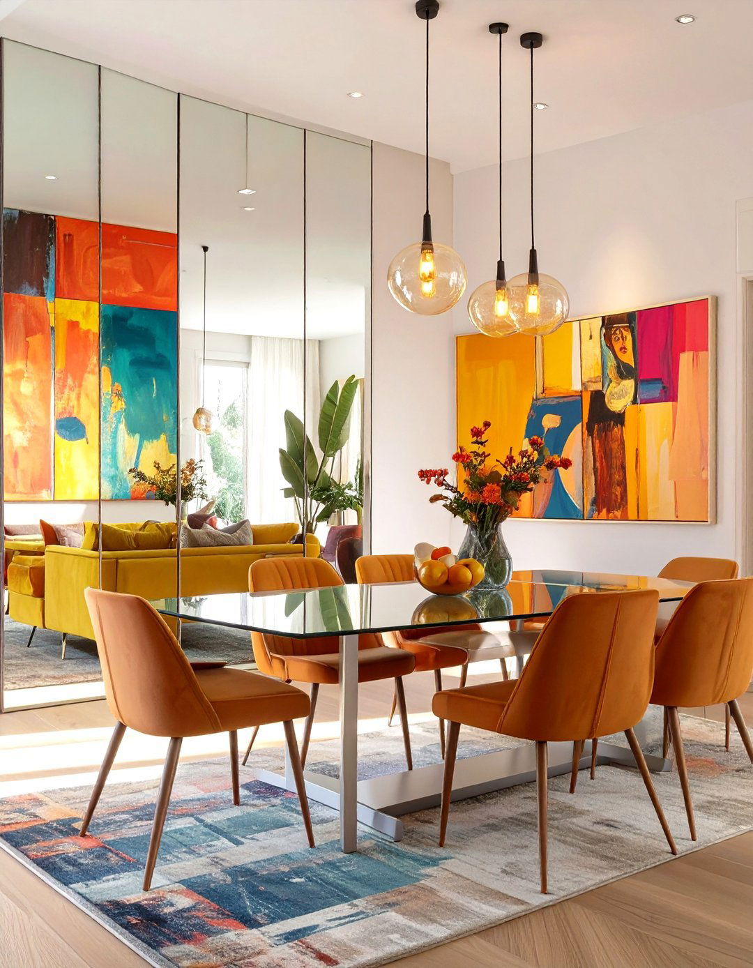 Reflective Surfaces for Visual Connection - 30 unity in interior design ideas