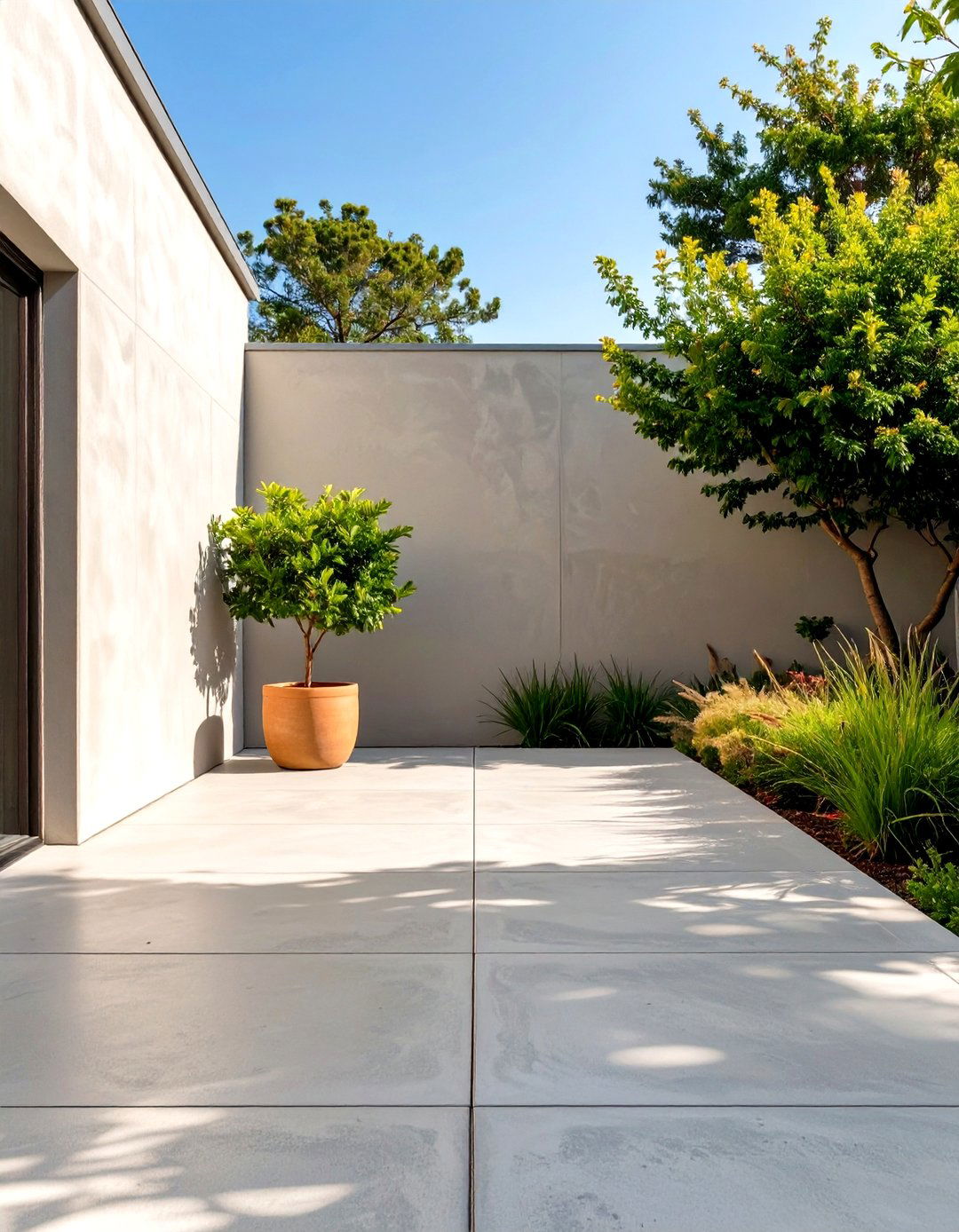 Refreshing Your Concrete Patio with a Solid Coat of Paint - 30 simple concrete patio ideas on a budget