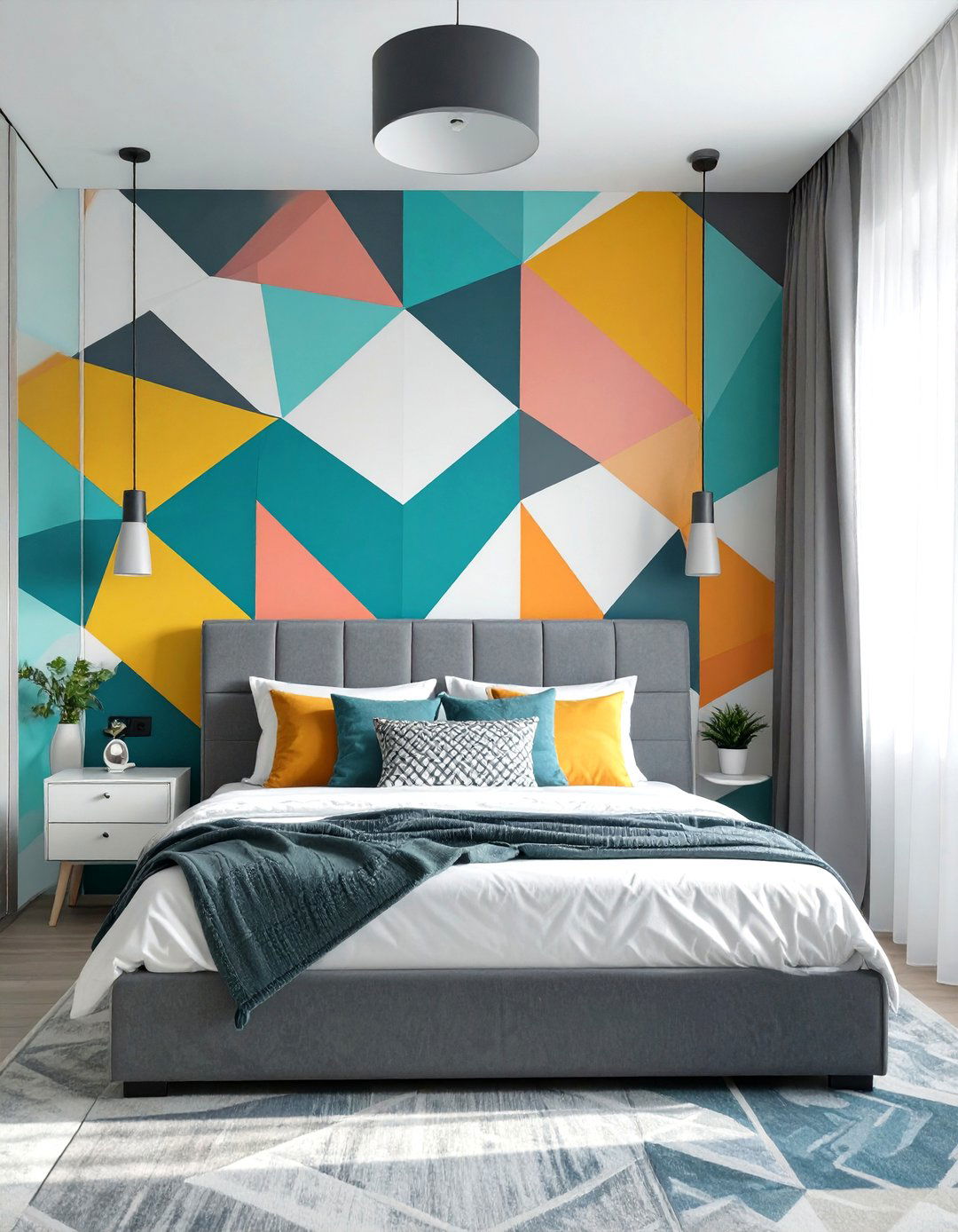 Removable Wallpaper for an Accent Wall - 30 teenage girl room ideas