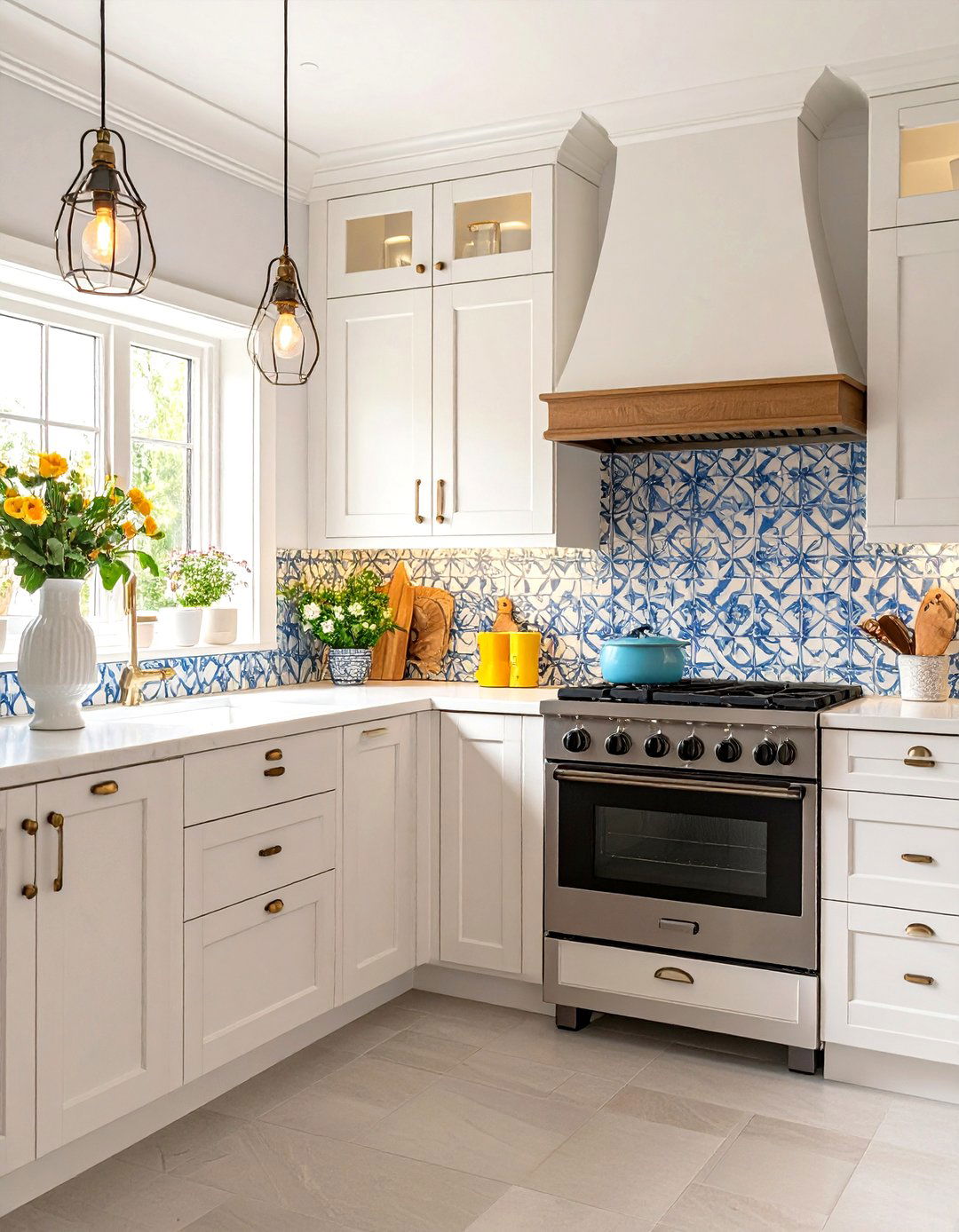 Repeating Patterns on a Kitchen Backsplash - 30 repetition in interior design ideas