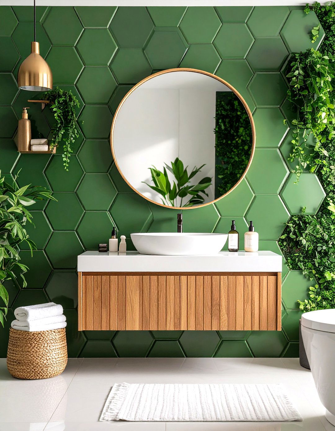 Repeating Shapes in Bathroom or Kitchen Tiles - 30 repetition in interior design ideas