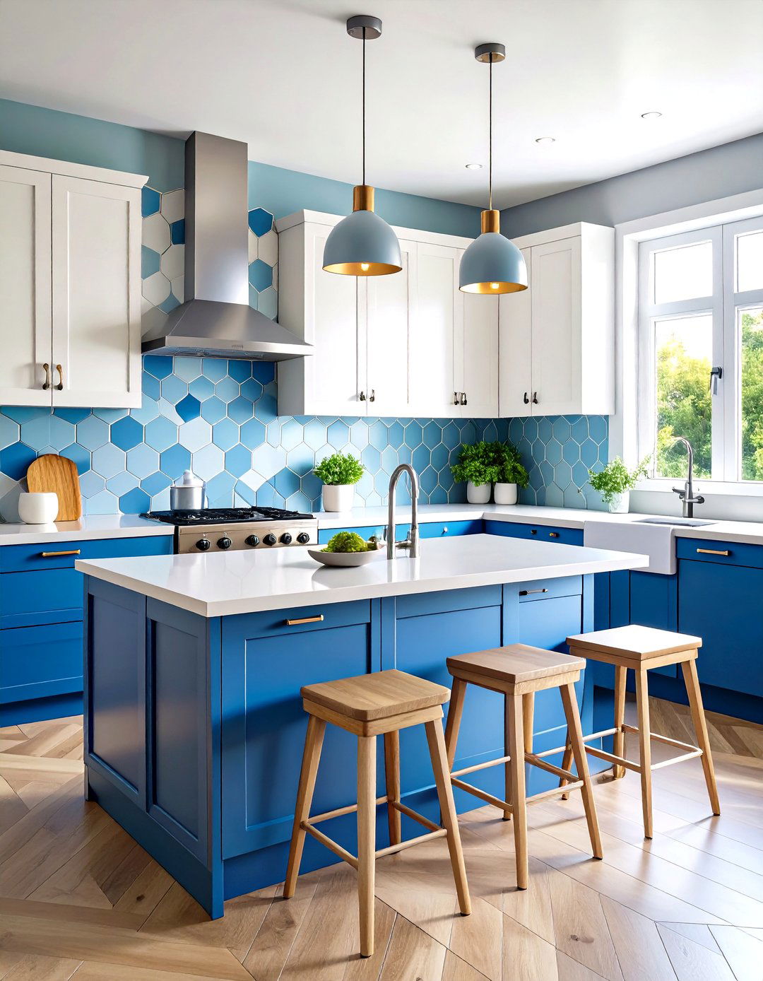 Repetitive Patterns in a Backsplash Tile - 30 rhythm in interior design ideas