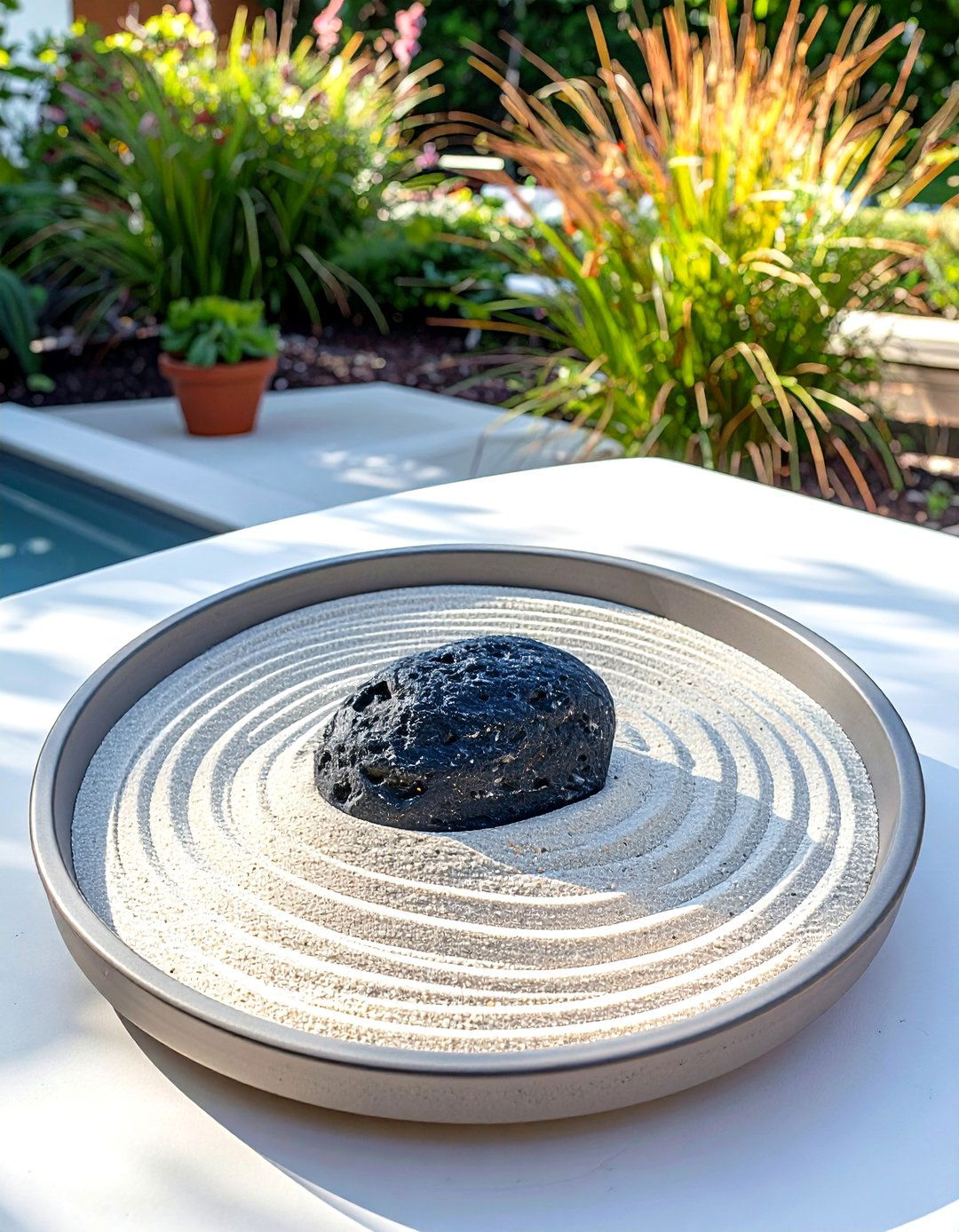 Repurposed Container Zen Garden - 30 zen garden ideas on a budget