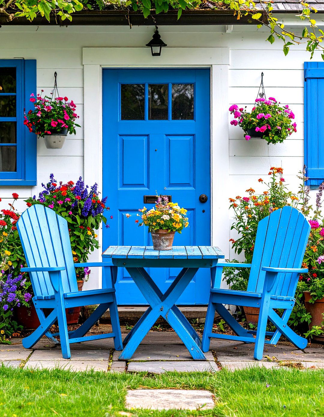Repurposed Door Table Patio - 30 inexpensive patio ideas