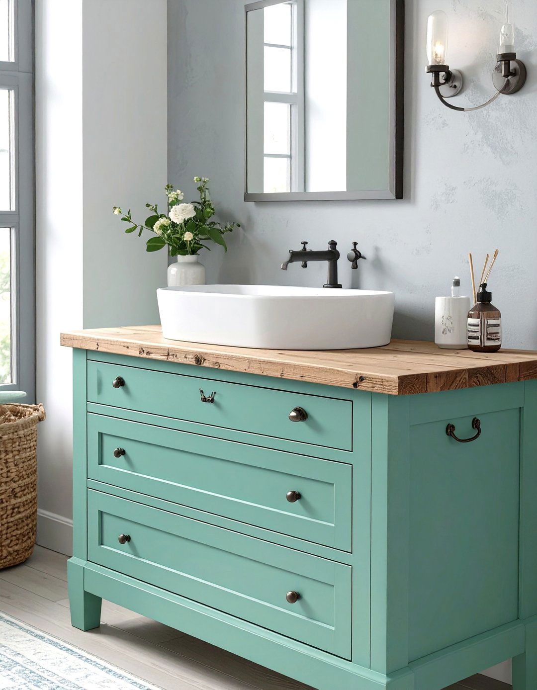 Repurposed Dresser Bathroom Vanity - 30 bathroom cabinet ideas