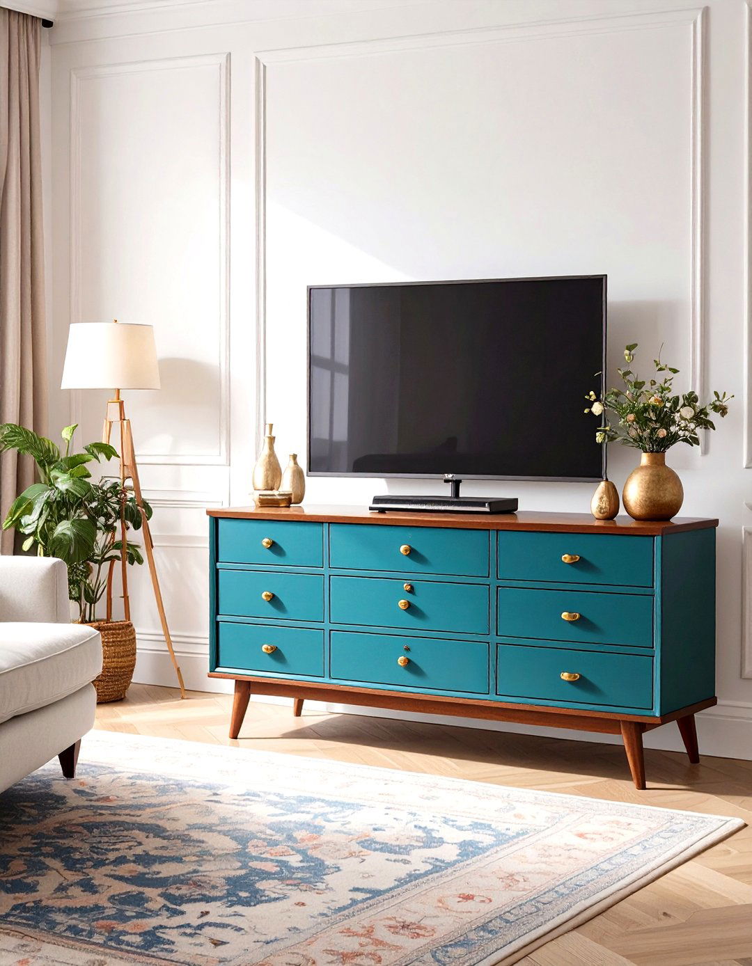 Repurposed Dresser as a TV Stand - 30 sourcednextdoor interior design ideas