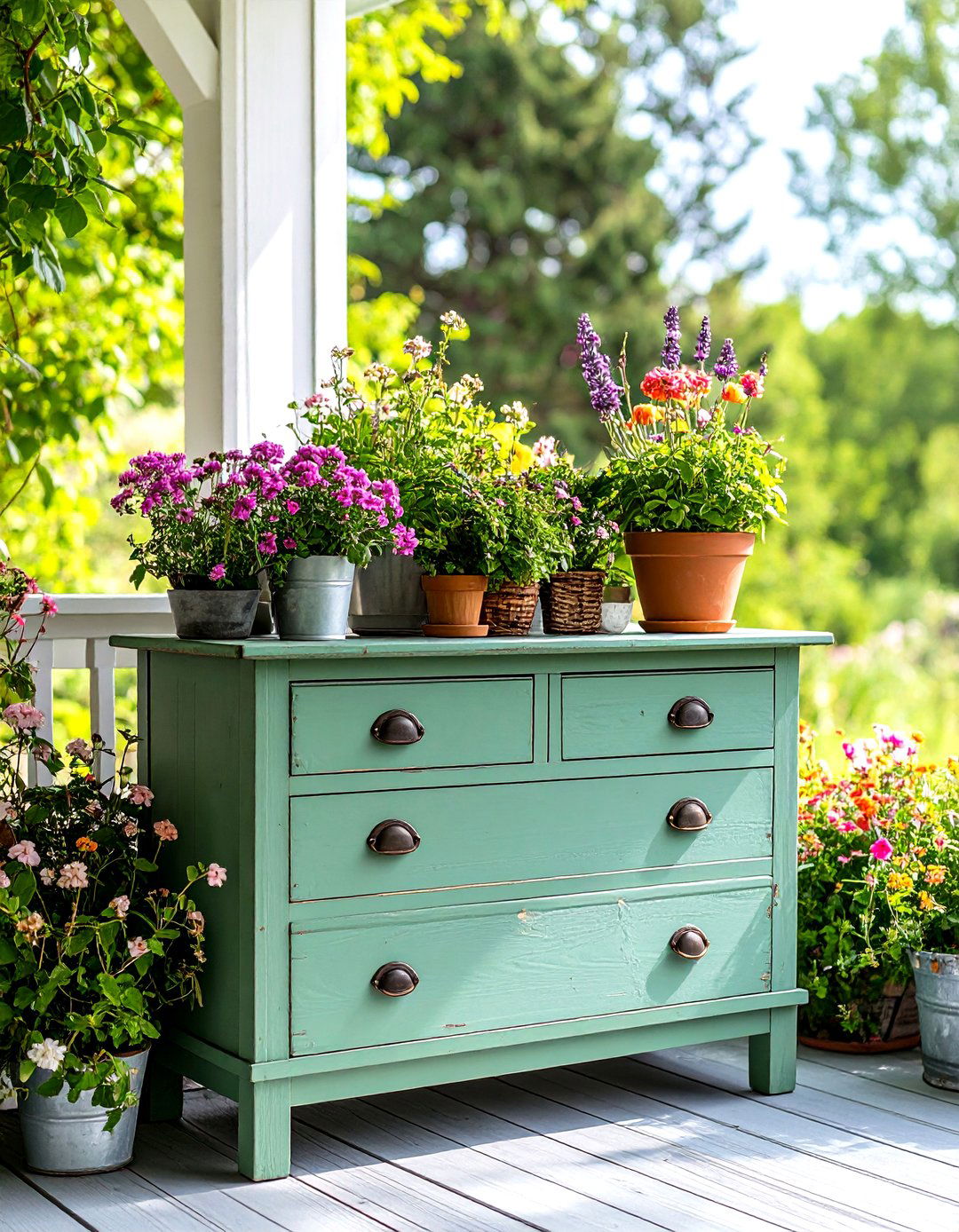 Repurposed Furniture for Outdoor Storage - 30 outdoor storage ideas