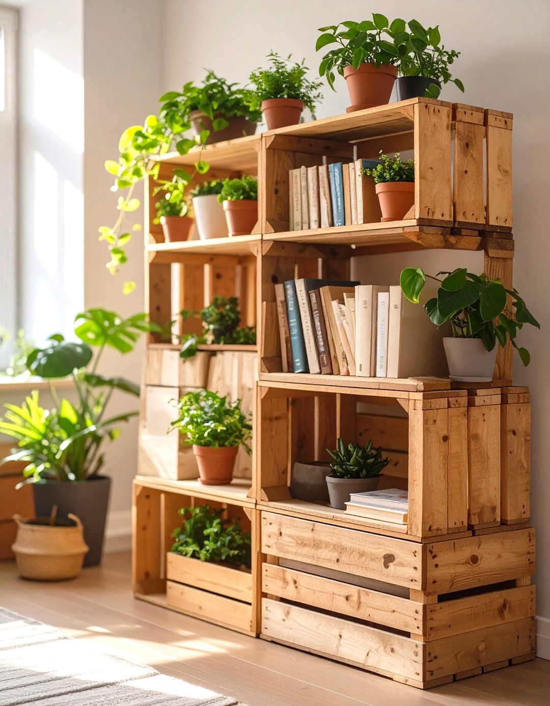 Repurposed Storage Solutions - 30 sustainable interior design ideas