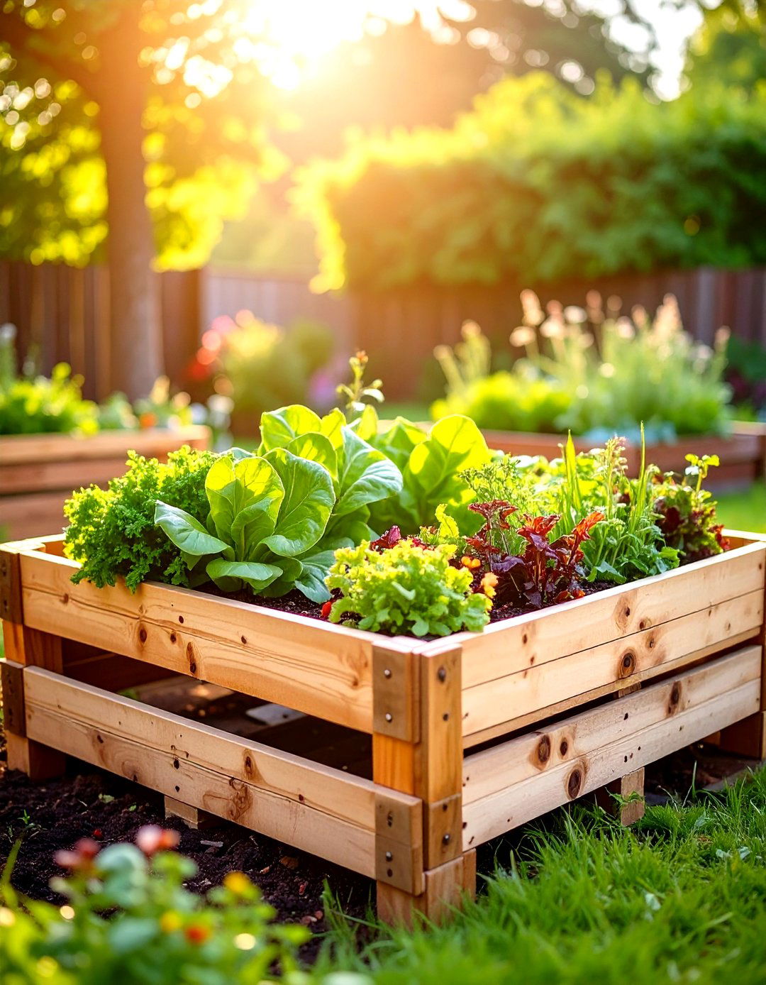 Repurposed Wood Pallet Raised Garden Bed - 30 raised garden bed designs