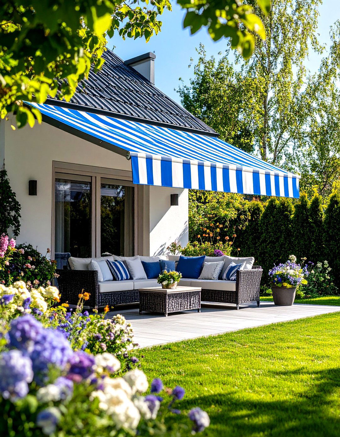 Retractable Awning Attached to House - 30 patio roof ideas attached to house