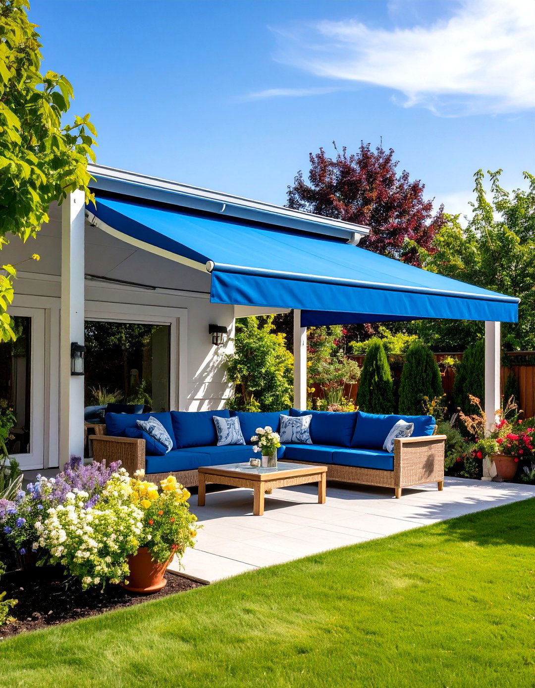 Retractable Fabric Awning Patio Roof - 30 patio roof ideas