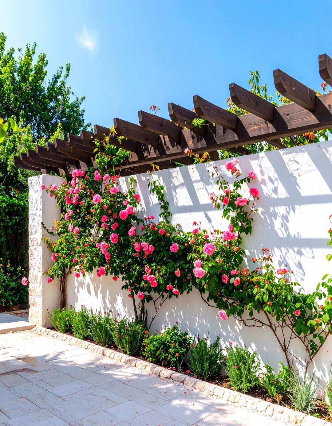 Retractable Side Awning - 30 tall backyard privacy ideas