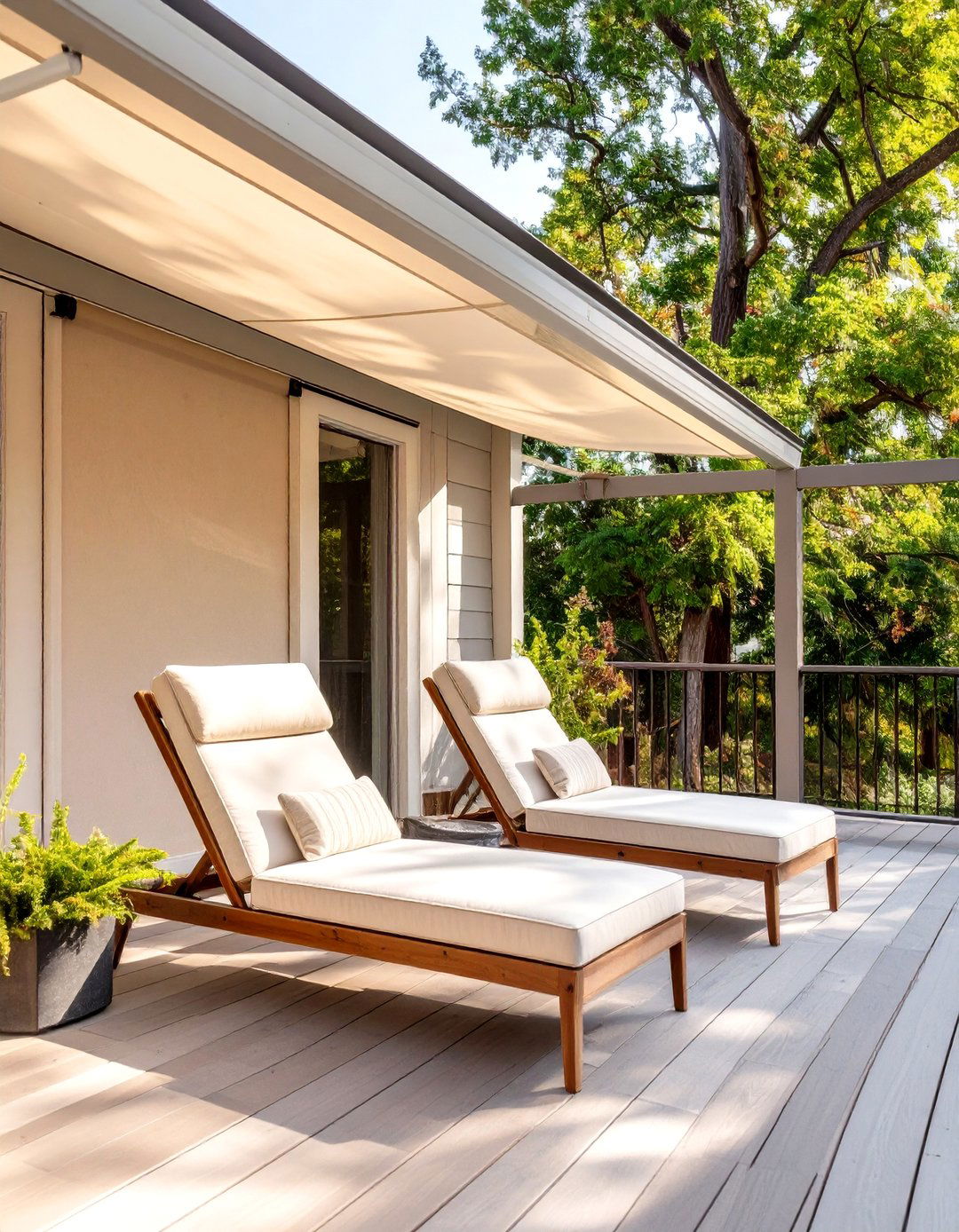 Retractable Side Screen for Privacy - 30 deck awning ideas