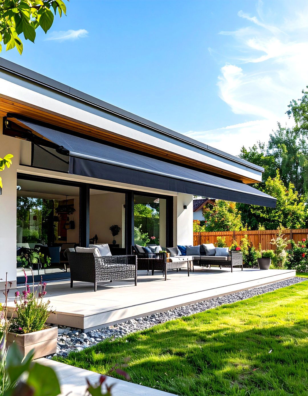 Retractable Solar Shade Screens - 30 patio shades ideas