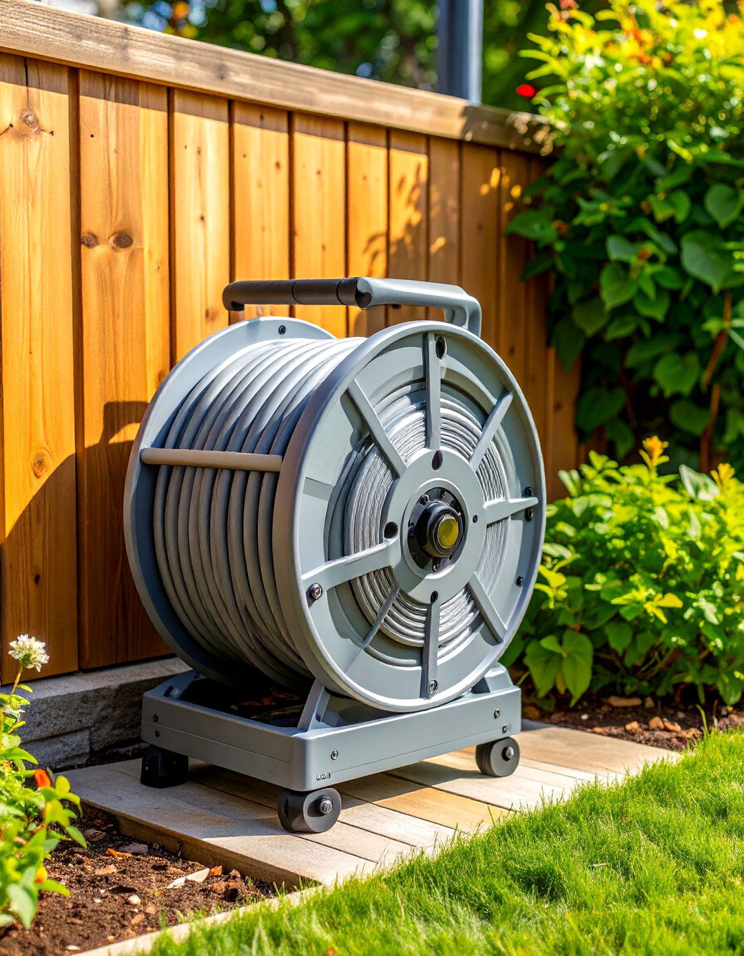 Retractable Wall Mounted Storage Reels - 30 outdoor storage ideas