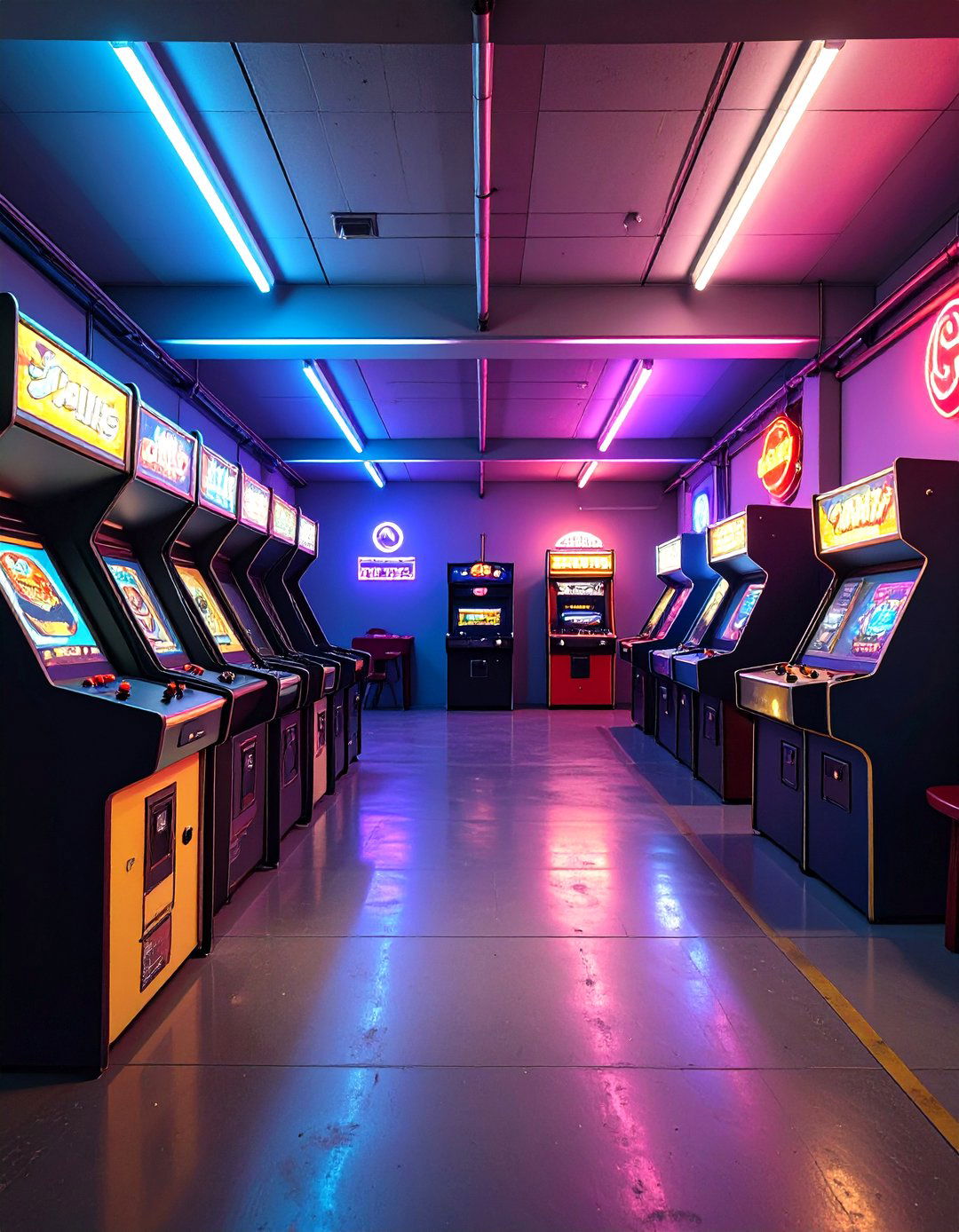 Retro Arcade and Entertainment Center - 30 cool garage makeover ideas