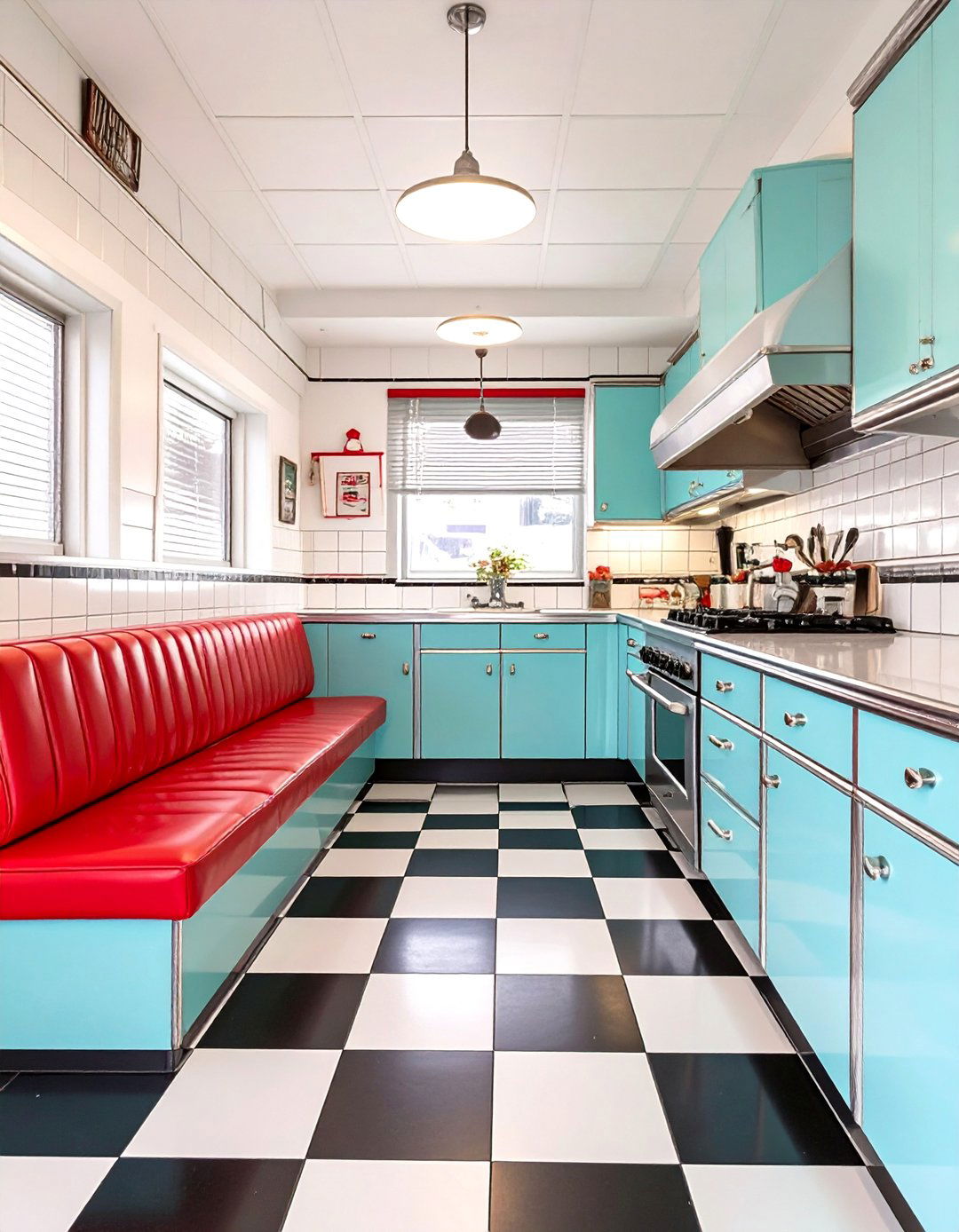 Retro Diner Kitchen - 30 bloxburg kitchen ideas