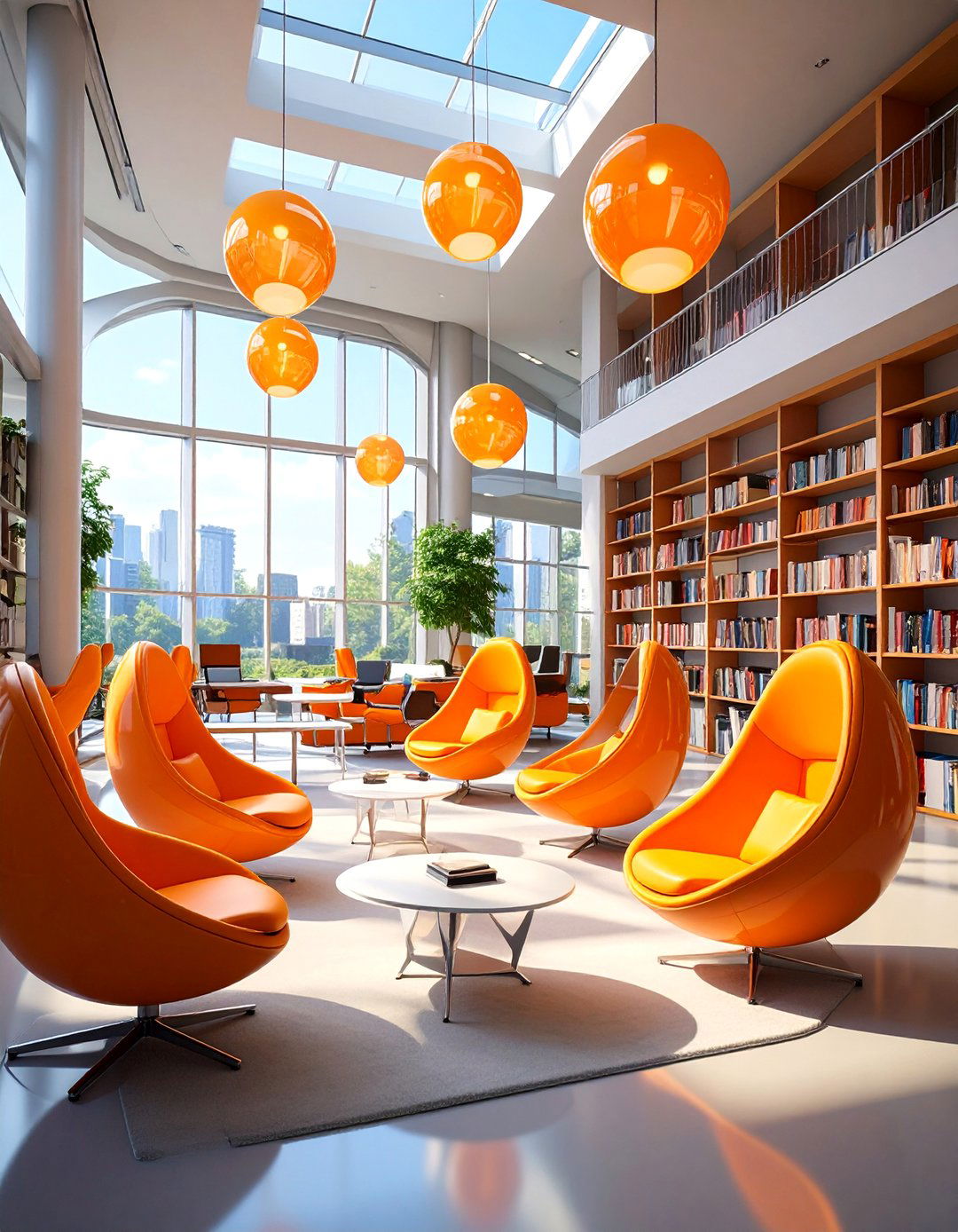Retro Futurism Library Lounge College - 30 colleges for interior design ideas