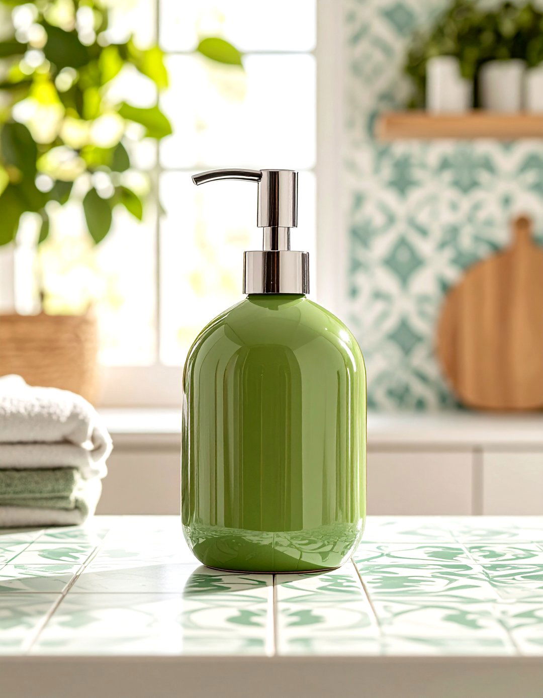 Retro Inspired Colorful Dispenser - 30 liquid laundry detergent dispenser ideas