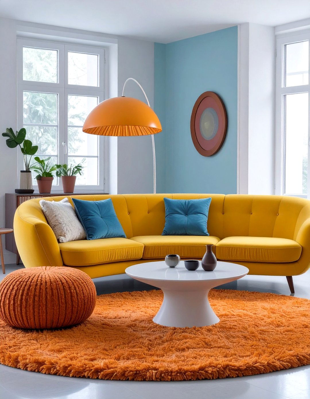 Retro Playful Living Room - 30 cute living room ideas