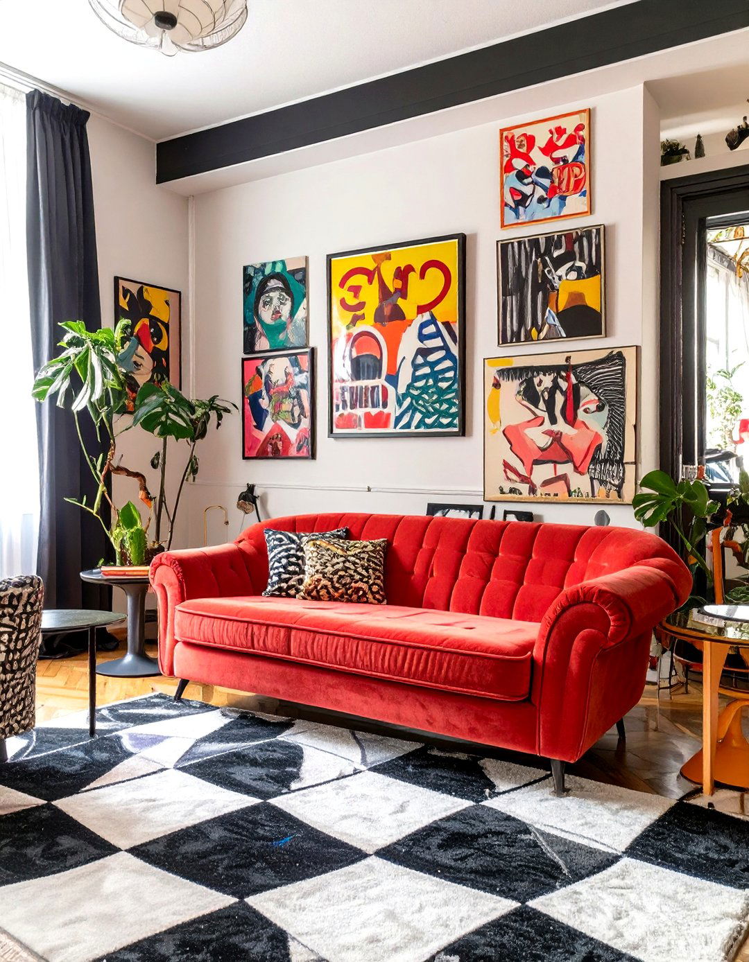 Retro Pop Art Living Area - 30 interior design pictures ideas