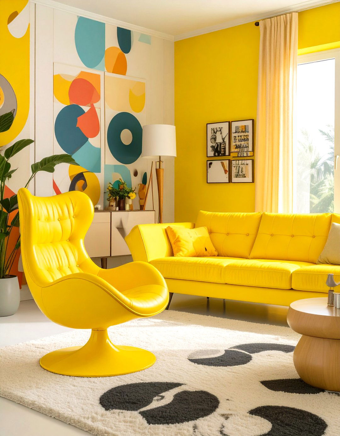 Retro Pop Art Vintage Living Room - 30 vintage living room ideas