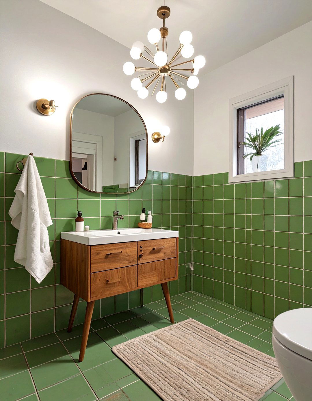 Retro Vibes Bathroom - 30 girls bathroom ideas