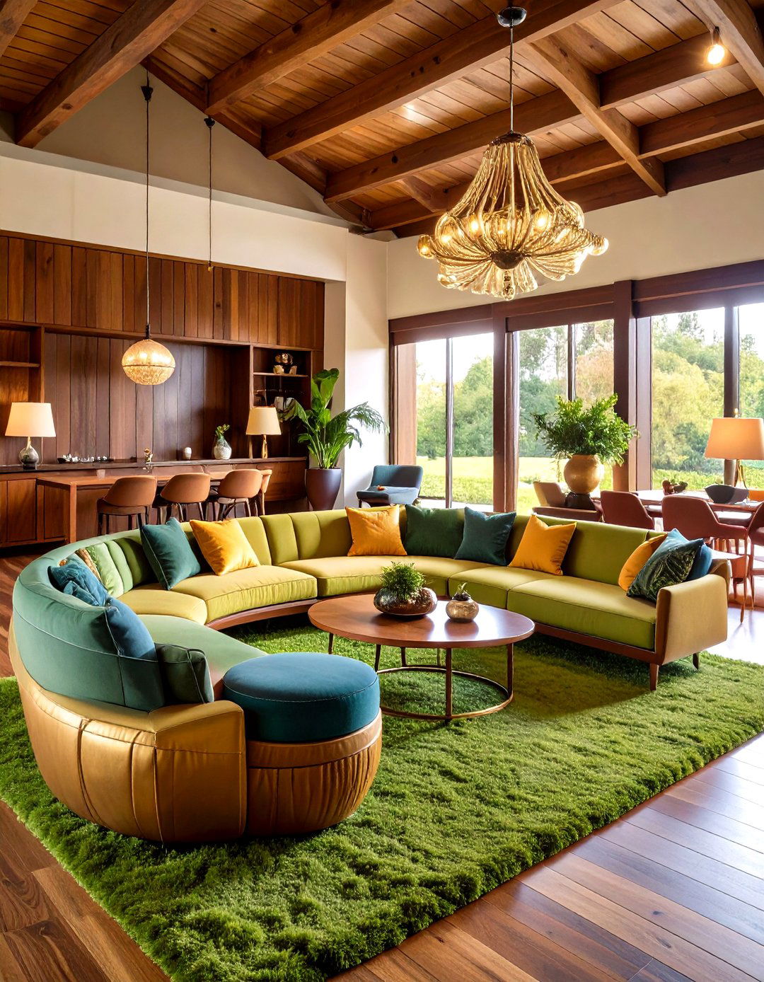Retro s Lounge Color Scheme - 30 interior design color palette generator ideas
