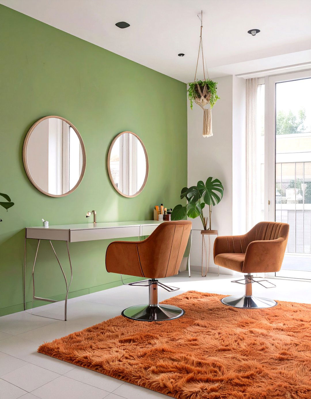 Retro s Salon Groove - 30 low budget beauty salon interior design ideas