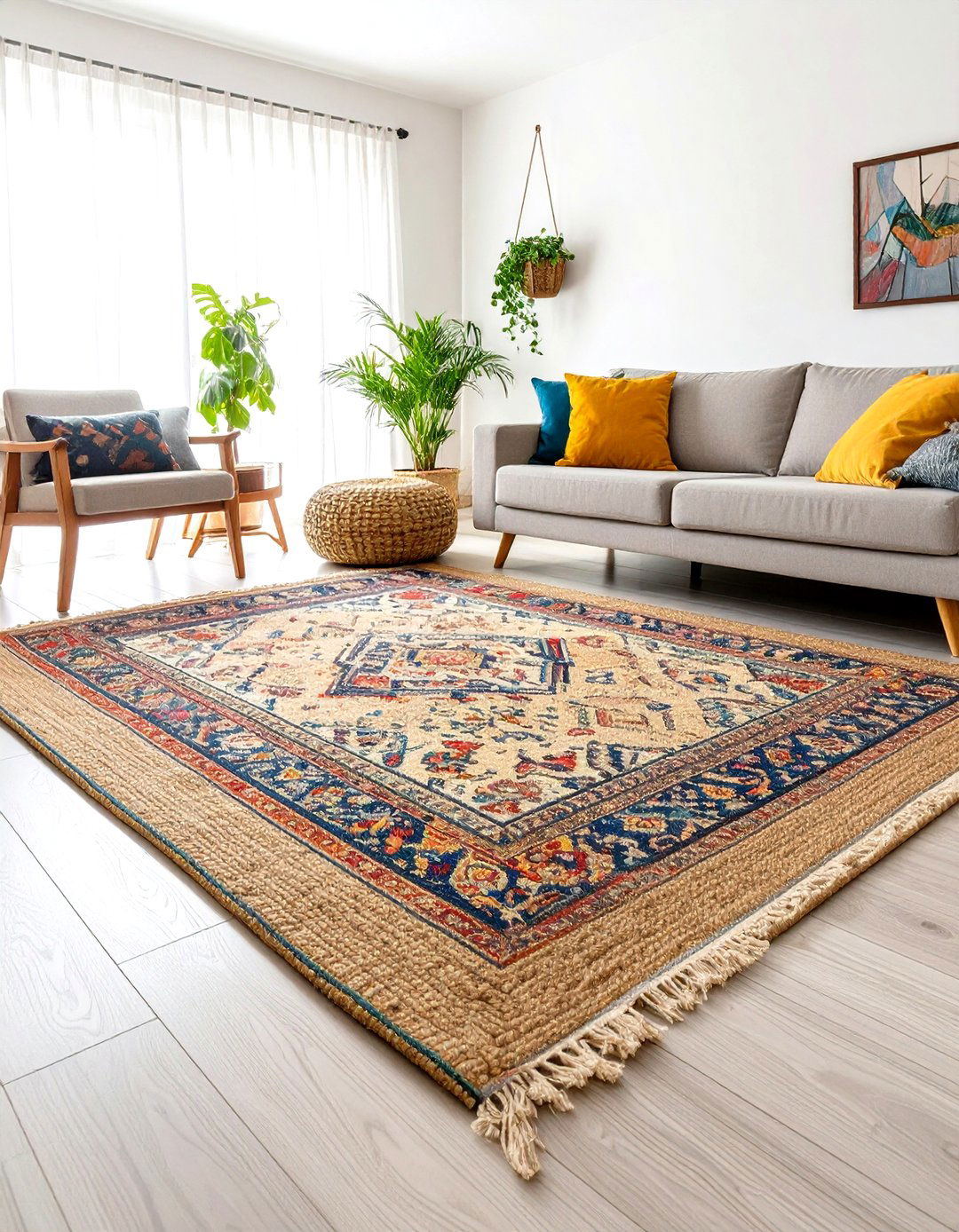 Rhythmic Layering of Rugs for Texture - 30 rhythm in interior design ideas