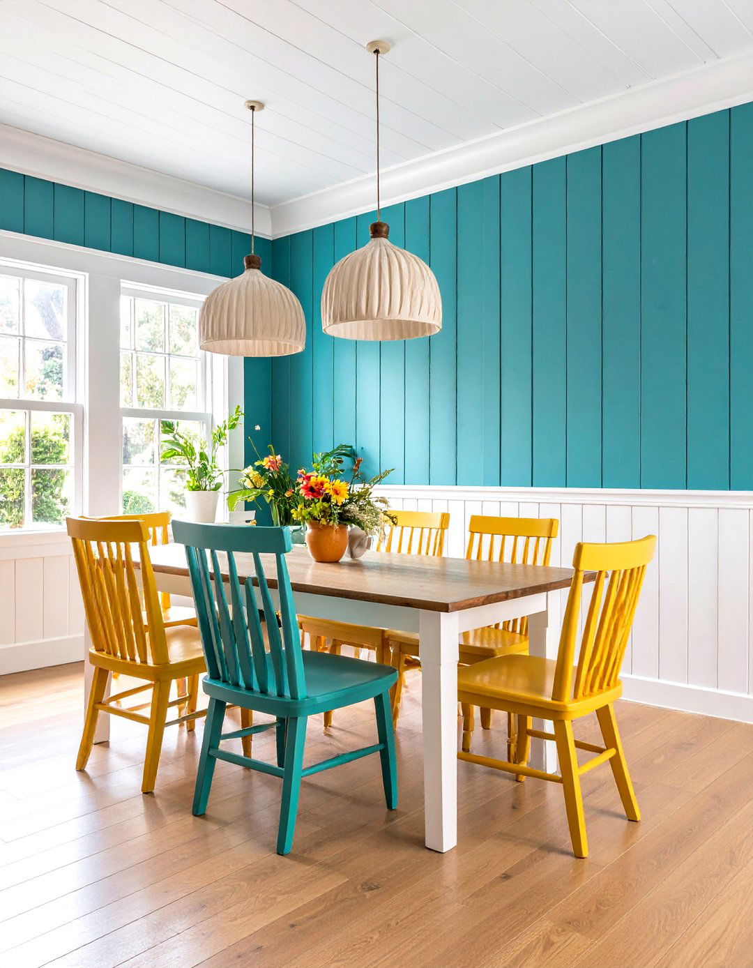 Rhythmic Pattern of Wainscoting or Paneling - 30 rhythm in interior design ideas