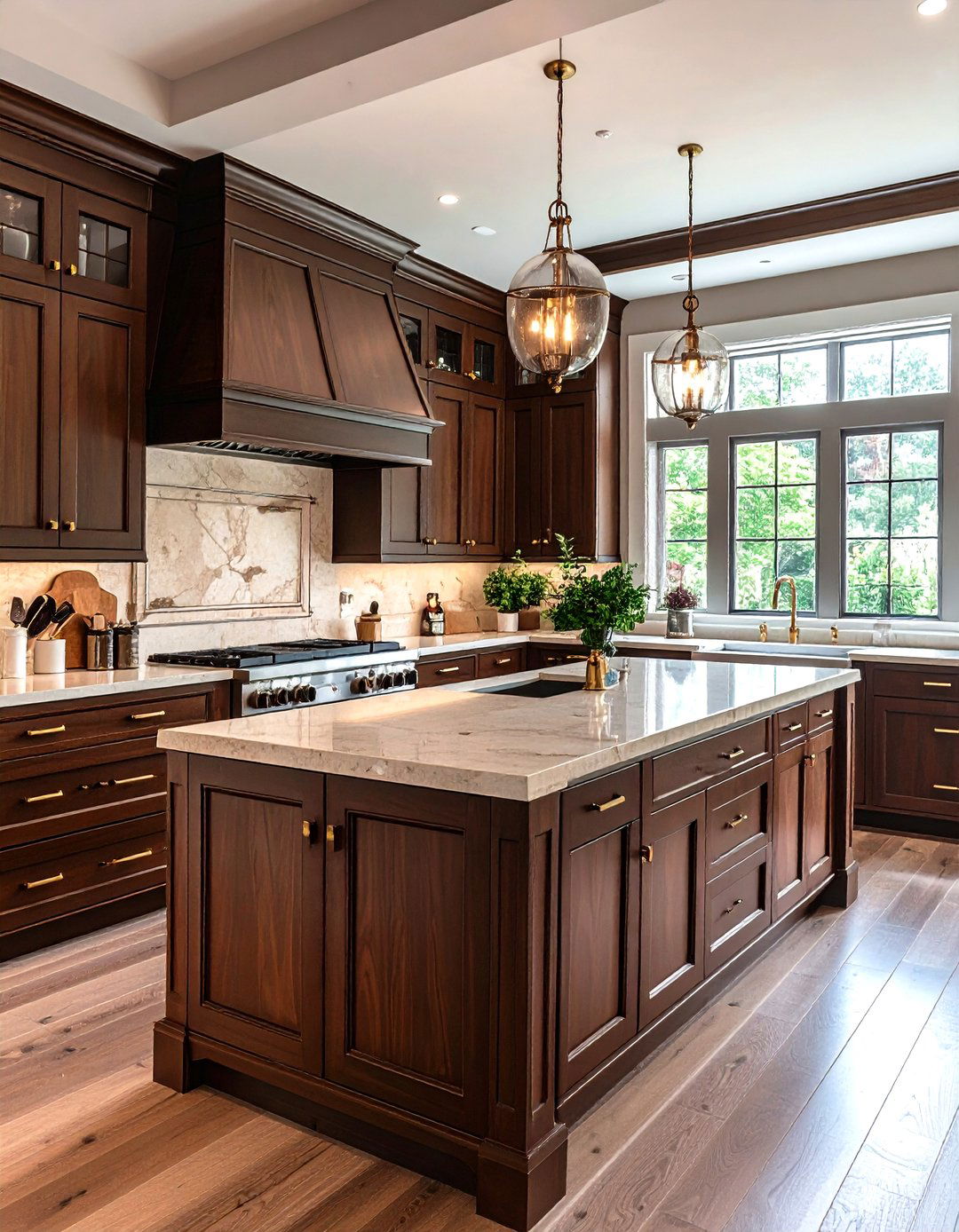 Rich Chocolate Brown Kitchen Cabinets - 30 kitchen cabinet colors ideas
