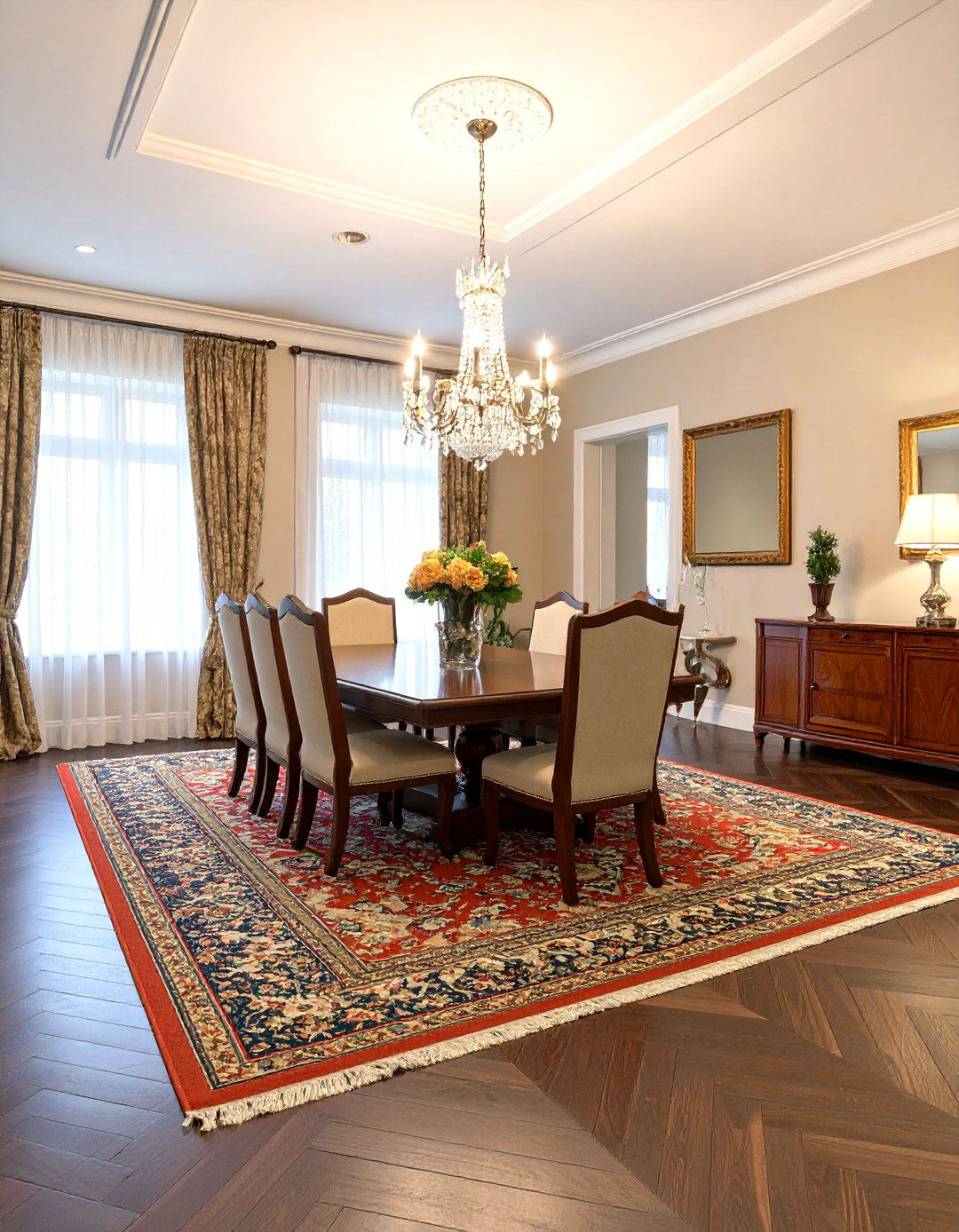 Rich Hardwood Flooring - 30 traditional home design ideas