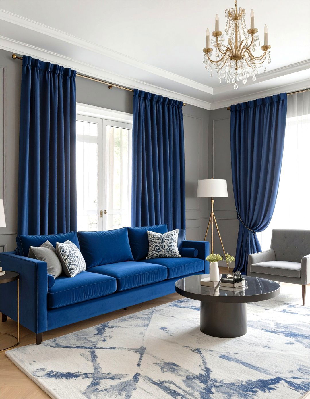 Rich Jewel Toned Curtains for a Bold Statement - 30 curtains for living room ideas