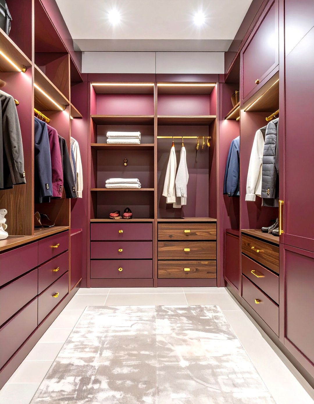 Rich Plum for Luxury - 30 broom wall color ideas