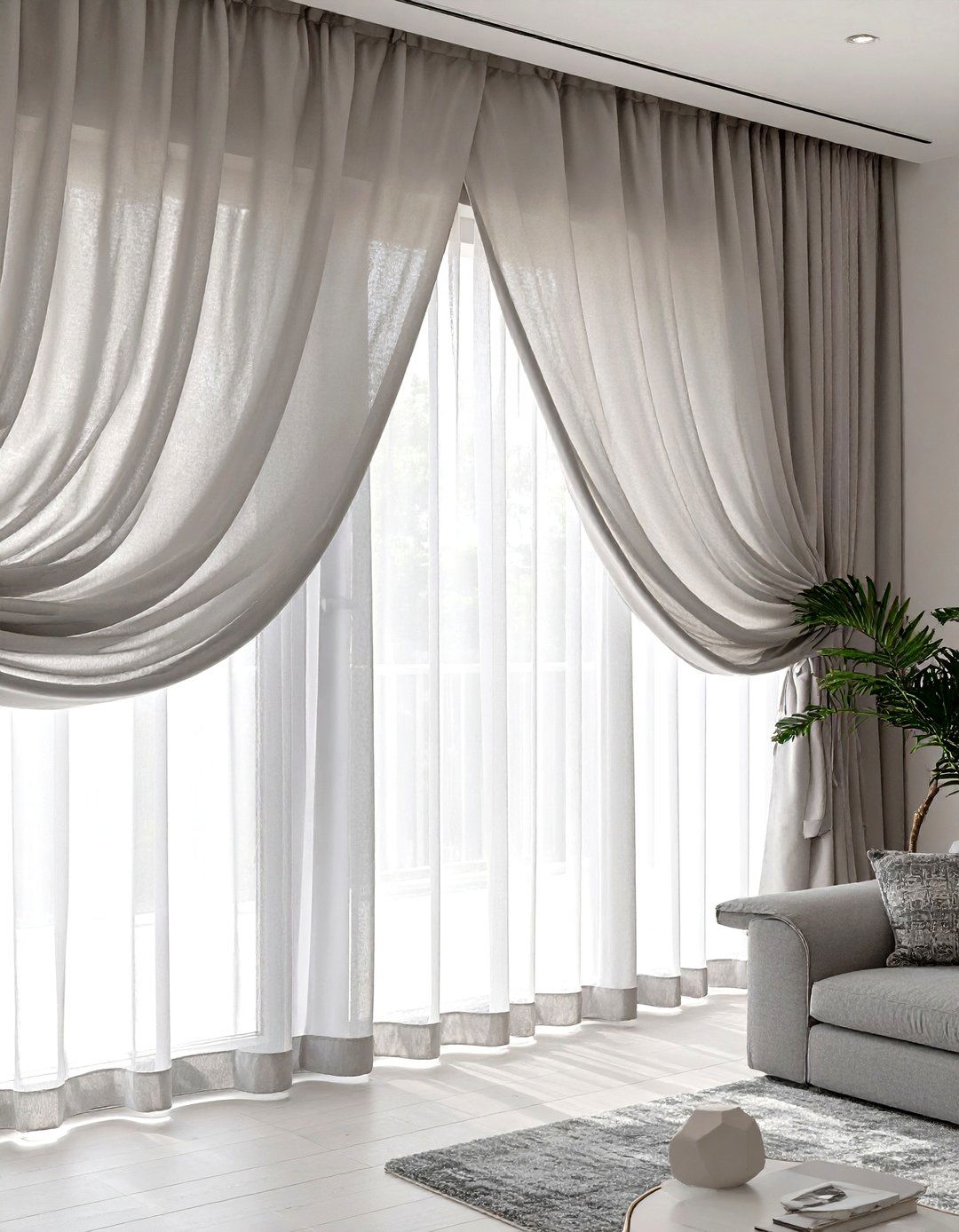 Ripple Fold Drapery - 30 modern curtain designs for living room