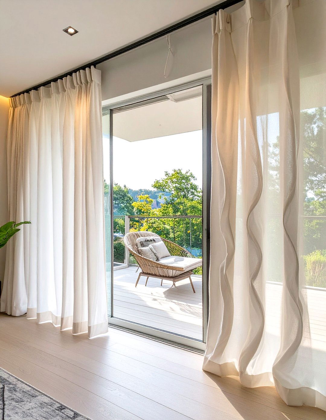 Ripplefold Style Sliding Glass Door Curtains - 30 sliding glass patio door curtain ideas