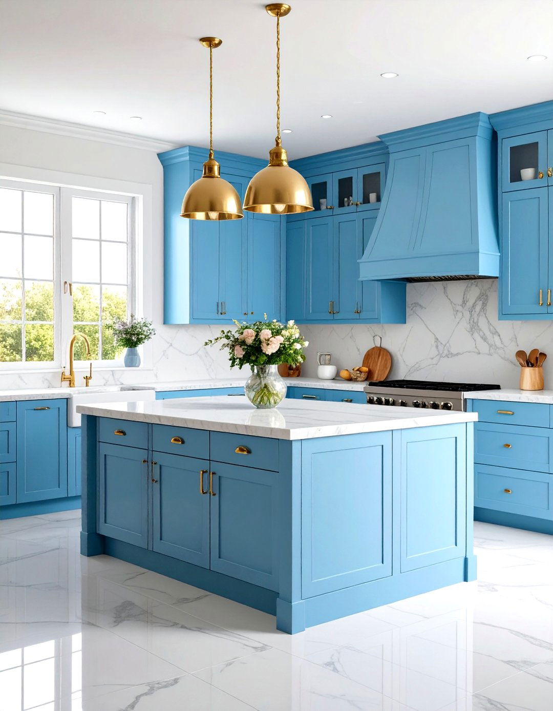 Robins Egg Blue Kitchen - 30 kitchen painting ideas