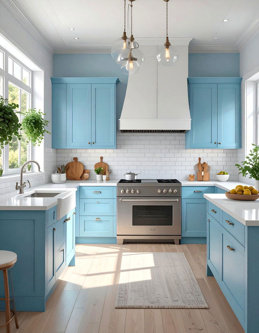 Robins Egg Blue Kitchen - 30 blue kitchen ideas