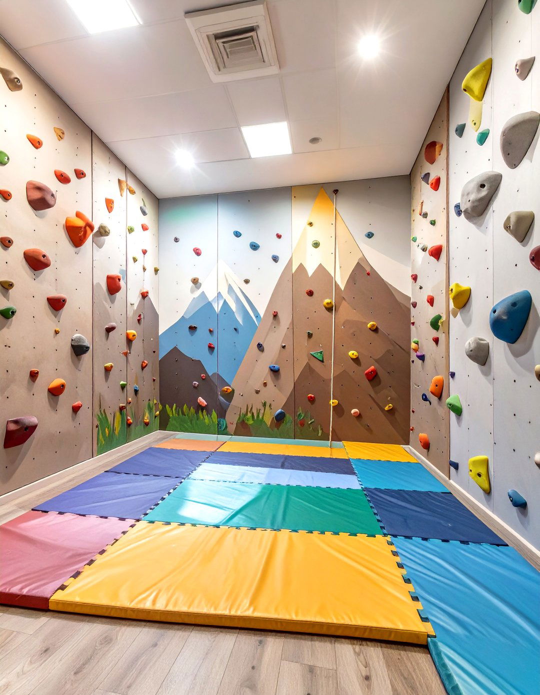 Rock Climbing Adventure Game Room - 30 game room ideas for kids
