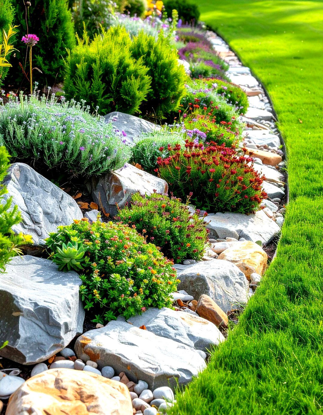 Rock Garden Border - 30 simple rock garden ideas