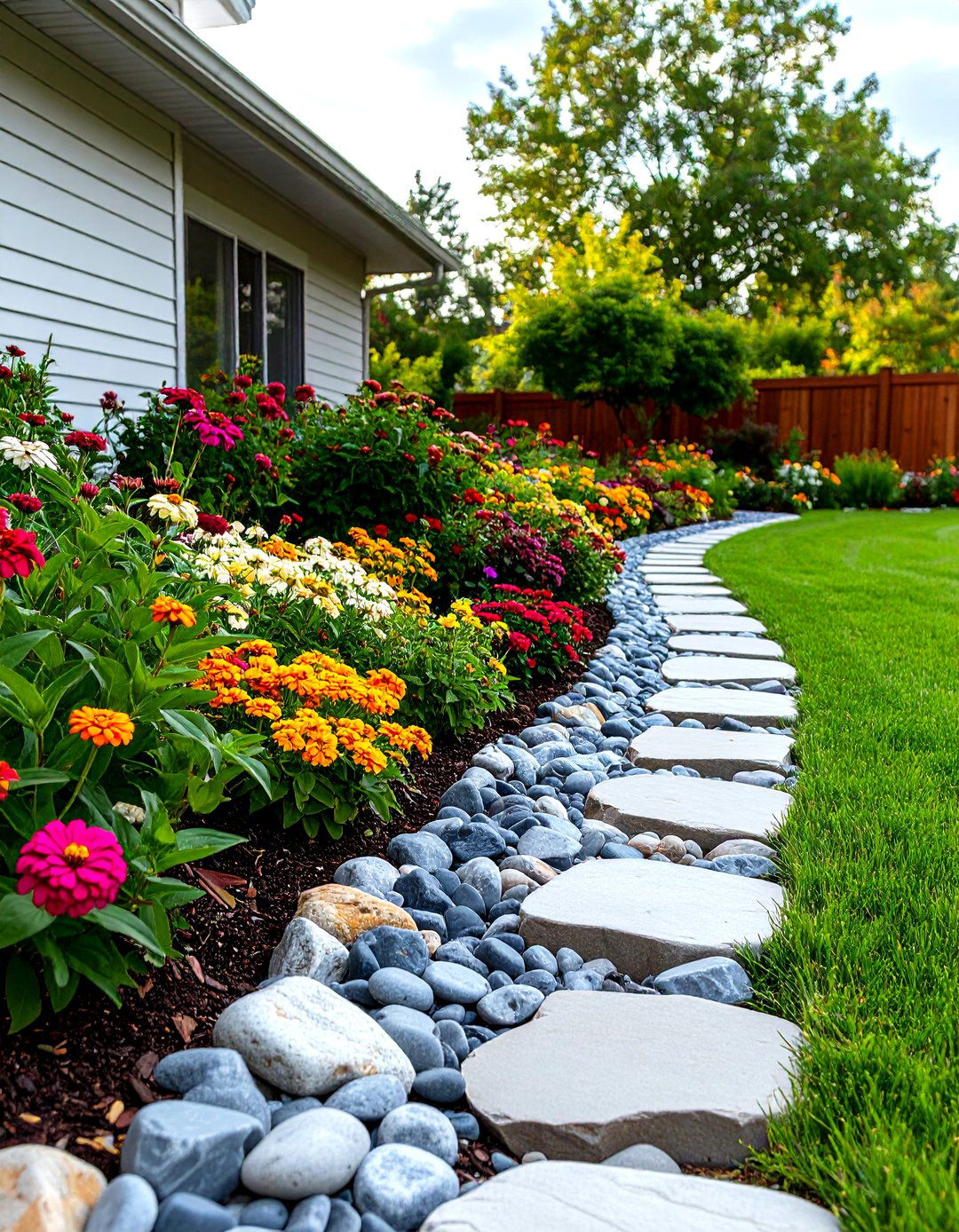 Rock Garden Edging for Flower Beds - 30 rock garden landscaping ideas