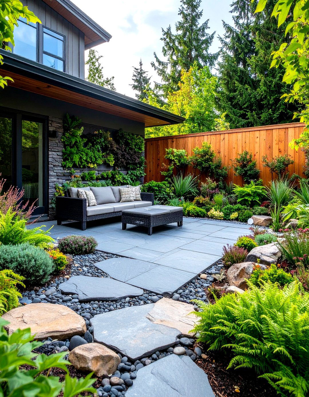 30 Creative Rock Patio Ideas for Your Outdoor Space - We Love Home Blog