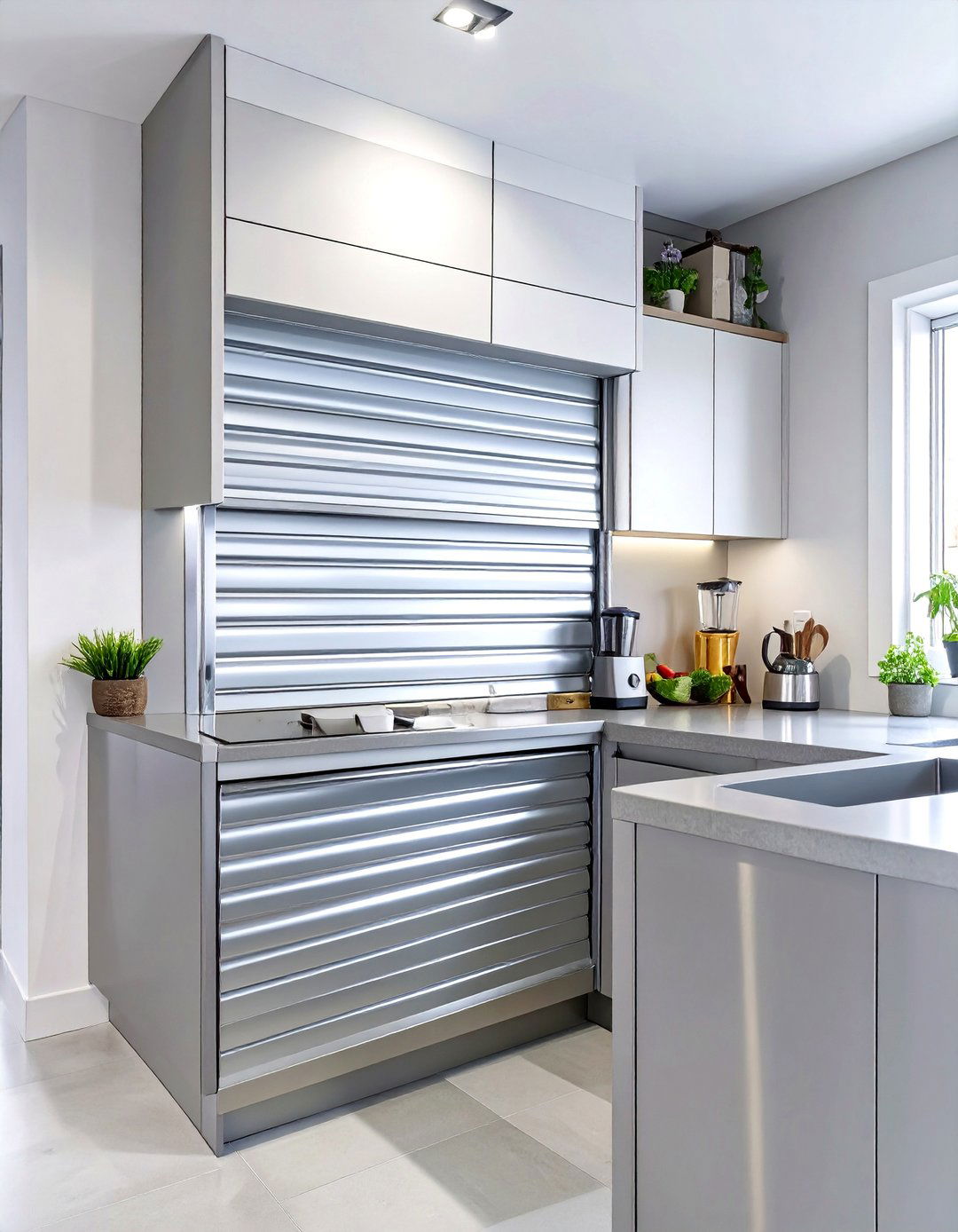 Roller Shutter Small Kitchen Cabinets - 30 small kitchen cabinet ideas