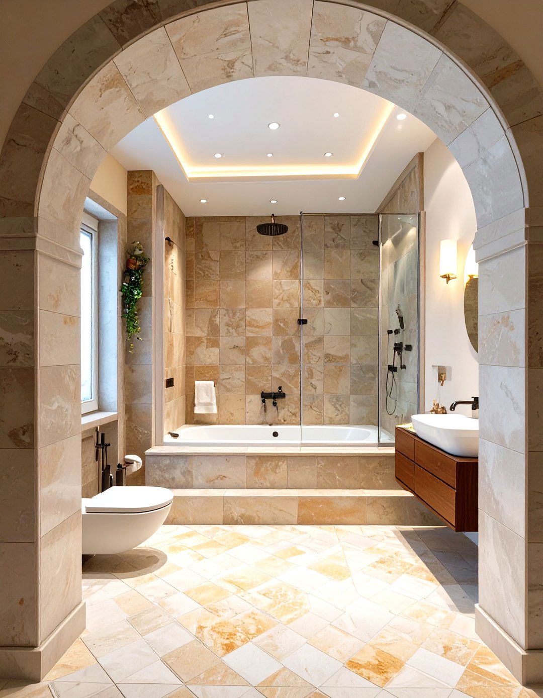 Roman Shower Stall - 30 shower stall ideas