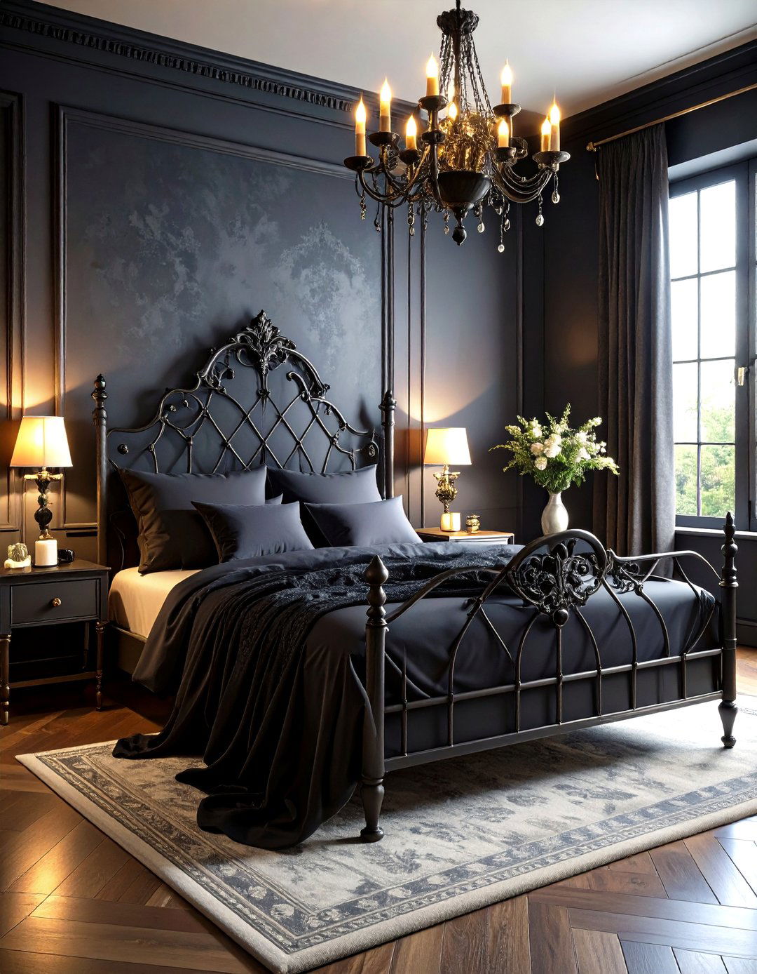 Romantic Gothic Bedroom - 30 gothic bedroom ideas