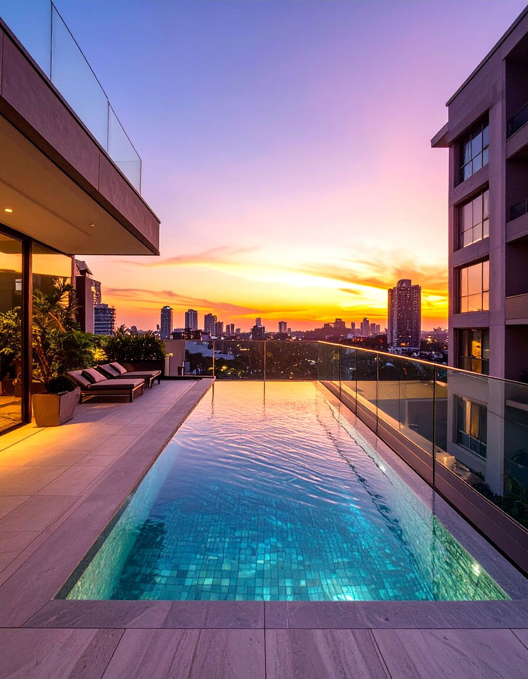 Rooftop Plunge Pool - 30 small backyard pool designs