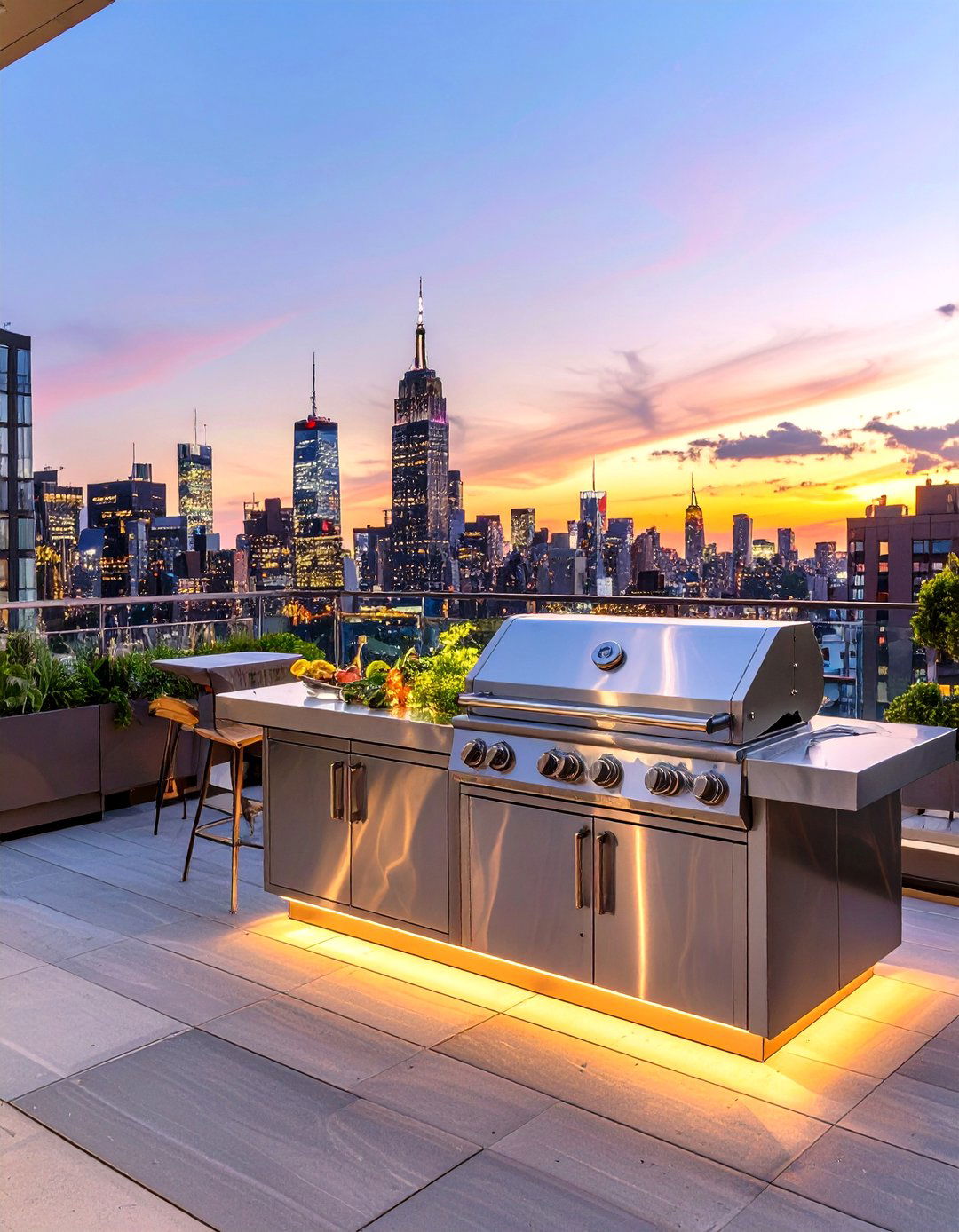 Rooftop Terrace Outdoor Kitchen - 30 outdoor kitchens ideas