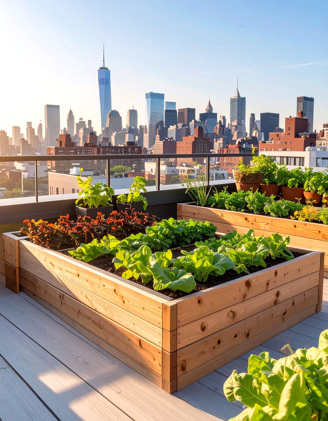 Rooftop Vegetable Garden - 30 vegetable garden design ideas