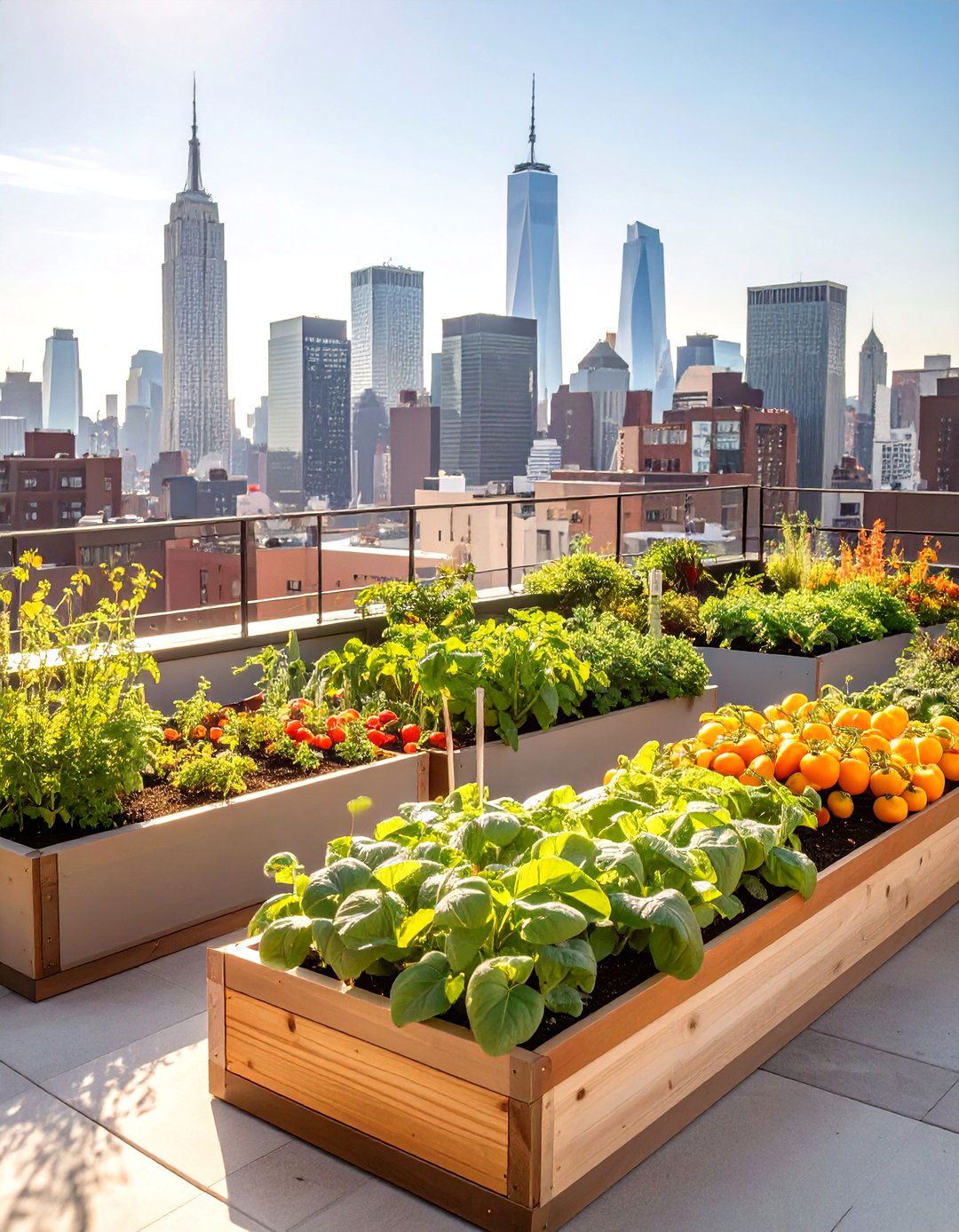 Rooftop Veggie Garden in the City - 30 veggie garden ideas